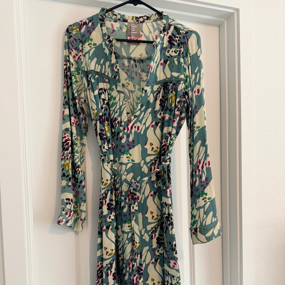 Long Sleeve Floral Slip Dress